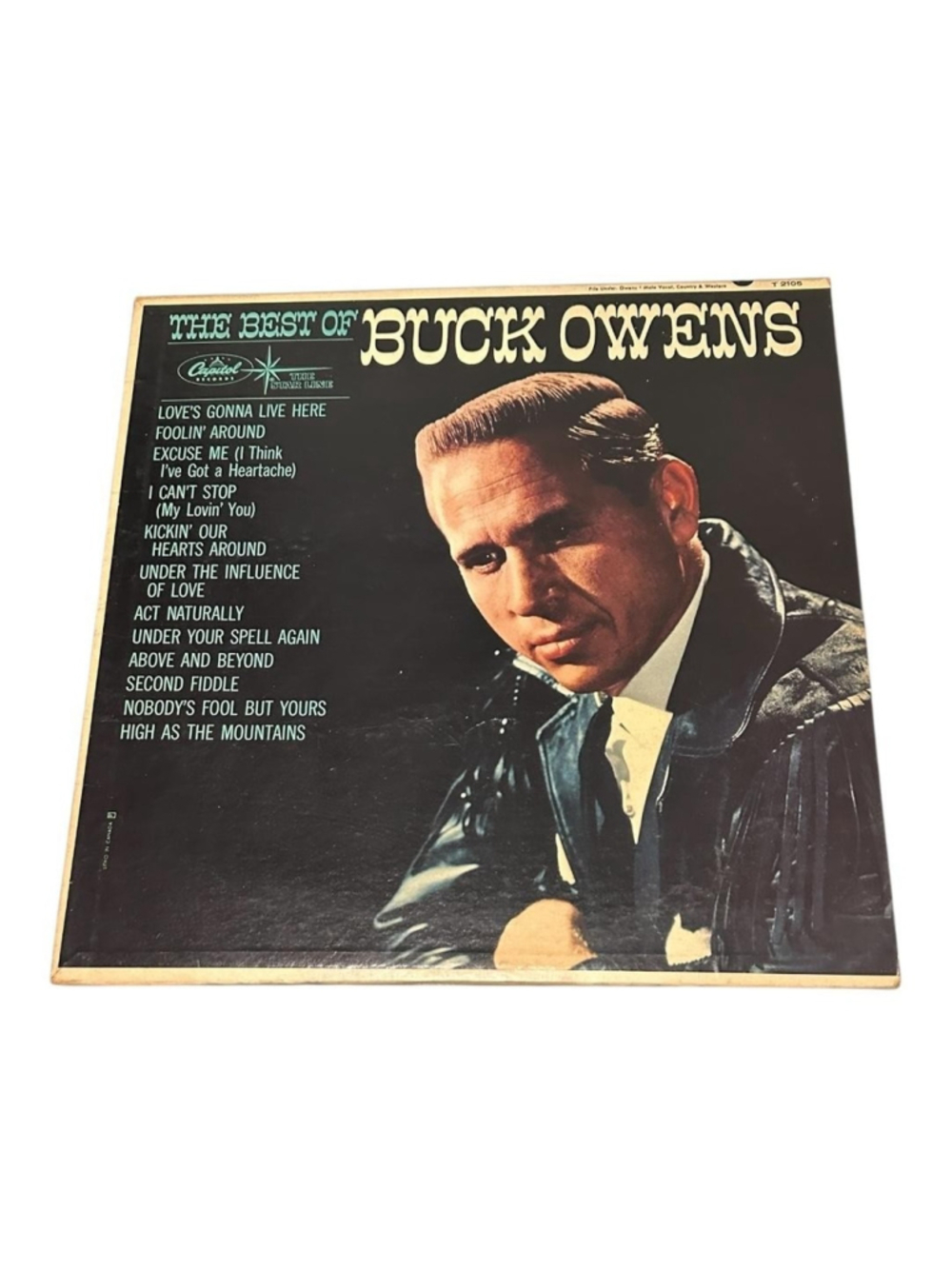 Vintage Buck Owens Vinyl LP The Best Of Buck Owens Capitol Country Black Canada